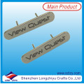 Custom Company Logo Nameplate Metal Zinc Alloy Carving Labels with Two Pins Back (LZY10000351)